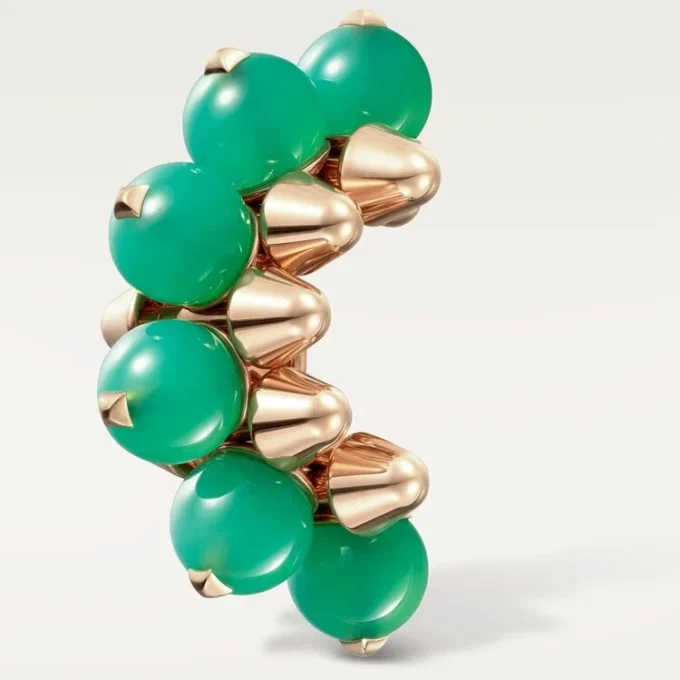Pojedynczy kolczyk Clash De Cartier, chryzopraz, model w rozmiarze XL