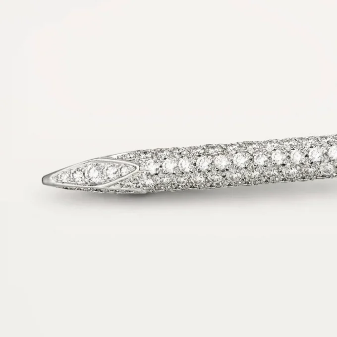 Spinka do krawata Juste Un Clou – białe złoto i diamenty – Cartier