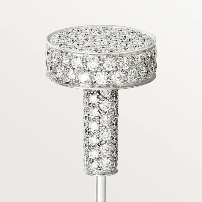 Spinka do krawata Juste Un Clou – białe złoto i diamenty – Cartier