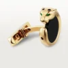 Spinki do mankietów Panthere De Cartier – żółte złoto, onyks, tsaworyty i czarny lakier – Cartier Spinki do mankietów Panthere De Cartier – żółte złoto, onyks, tsaworyty i czarny lakier – Cartier