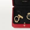 Spinki do mankietów Panthere De Cartier – żółte złoto, onyks, tsaworyty i czarny lakier – Cartier Spinki do mankietów Panthere De Cartier – żółte złoto, onyks, tsaworyty i czarny lakier – Cartier