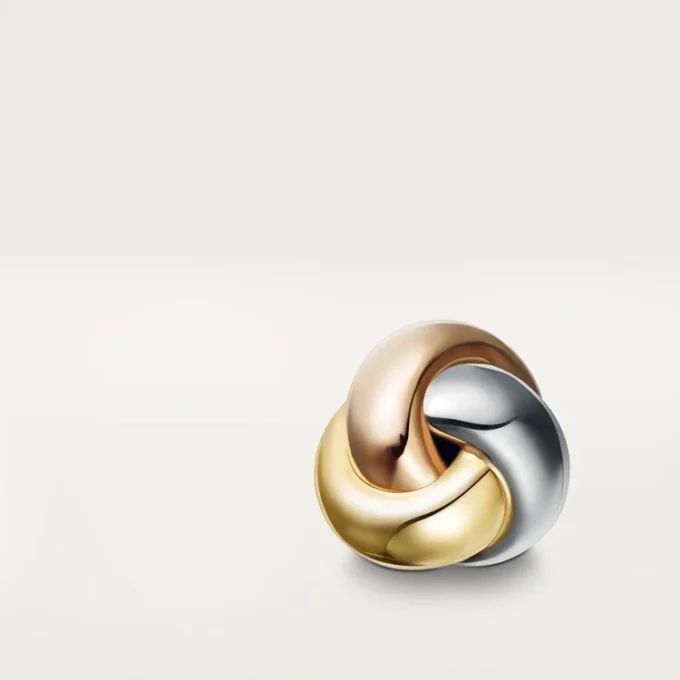 Spinki do mankietów Trinity – żółte, różowe i białe złoto – Cartier Spinki do mankietów Trinity – żółte, różowe i białe złoto – Cartier