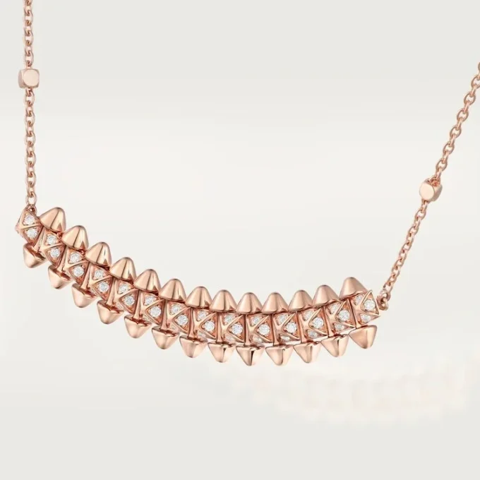 Wisiorek Clash De Cartier, mały model, wysadzany kamieniami