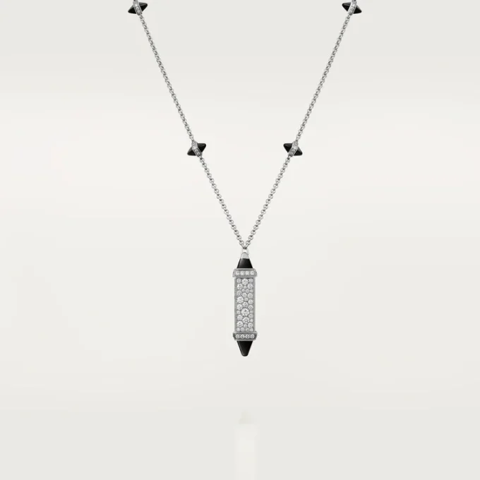 Wisiorek Les Berlingots De Cartier, wysadzany kamieniami