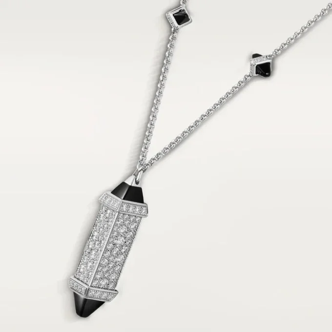 Wisiorek Les Berlingots De Cartier, wysadzany kamieniami