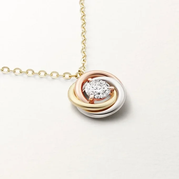 Wisiorek Trinity, 1 diament