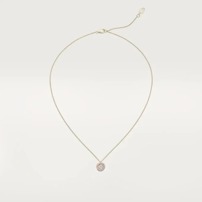 Wisiorek Trinity, 1 diament, pavé