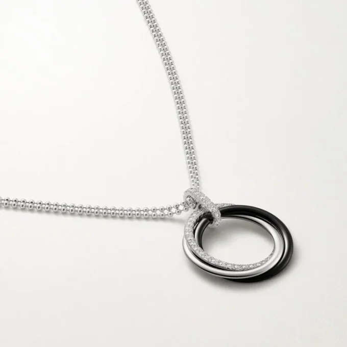 Wisiorek Trinity, ceramika, diamenty