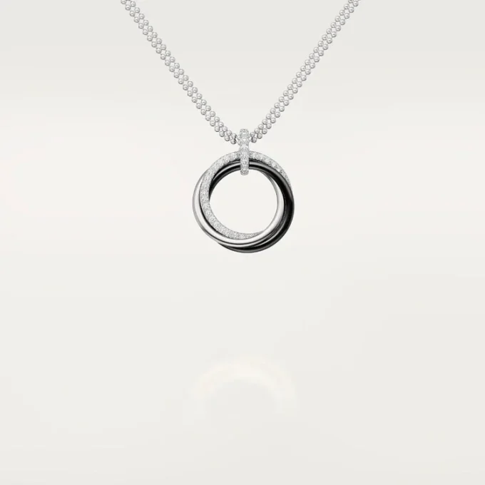 Wisiorek Trinity, ceramika, diamenty